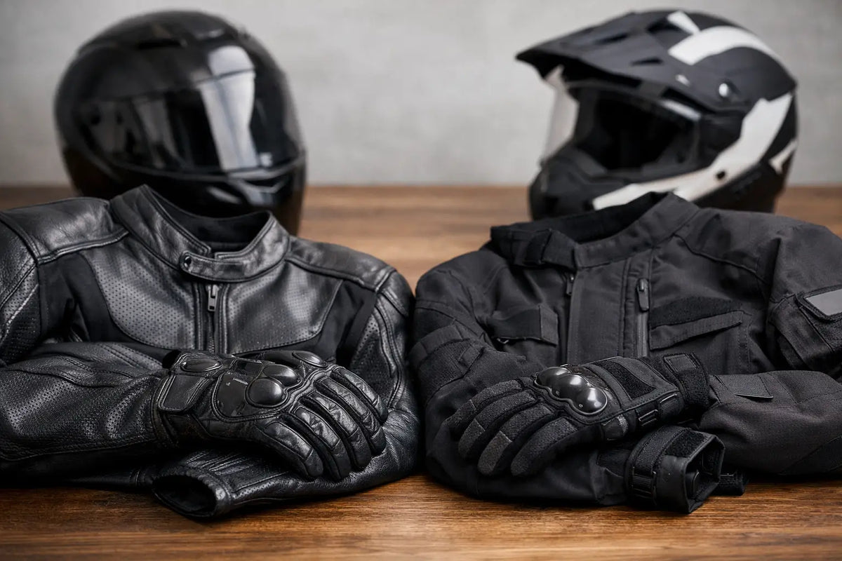 Leather Versus Textile Riding Gear Explained