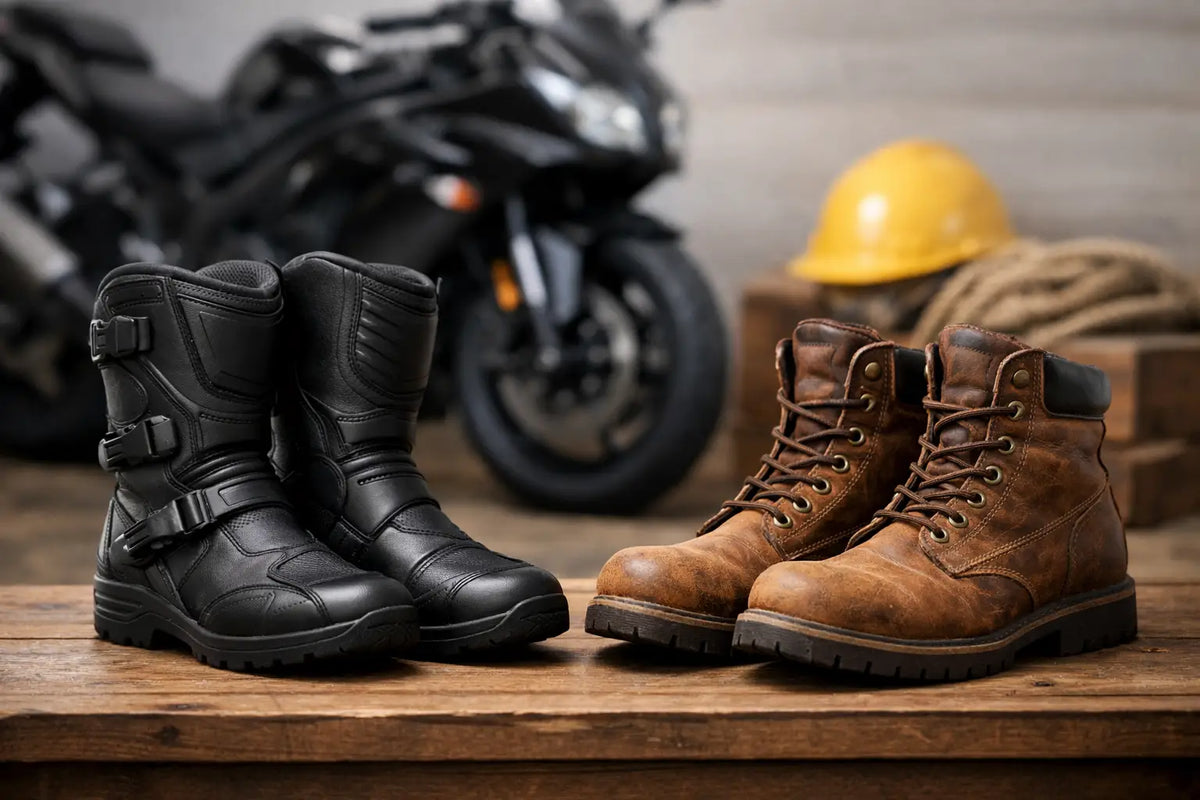 Motorcycle Boots Versus Work Boots Compared