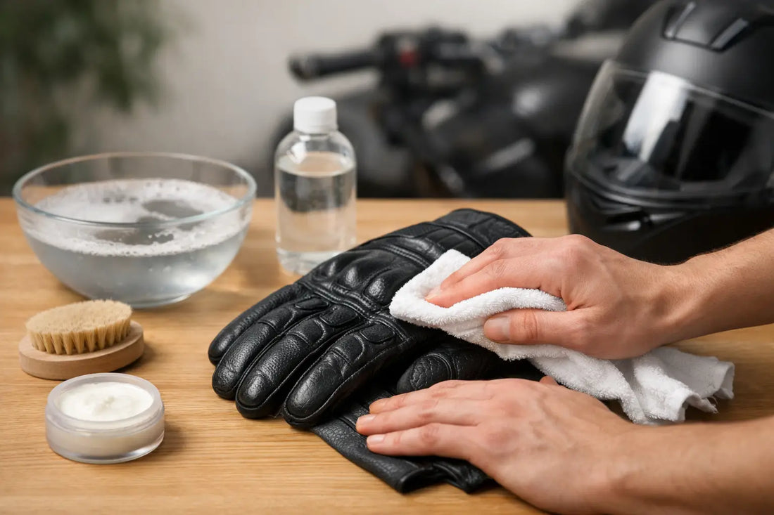 How to Clean Leather Motorcycle Gloves Safely