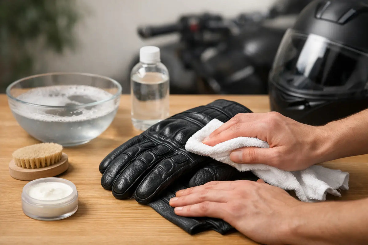 How to Clean Leather Motorcycle Gloves Safely