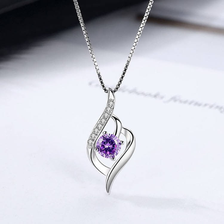 s925 Silver heart-shaped Pendant for Women,  version with heart-shaped silver jewelry