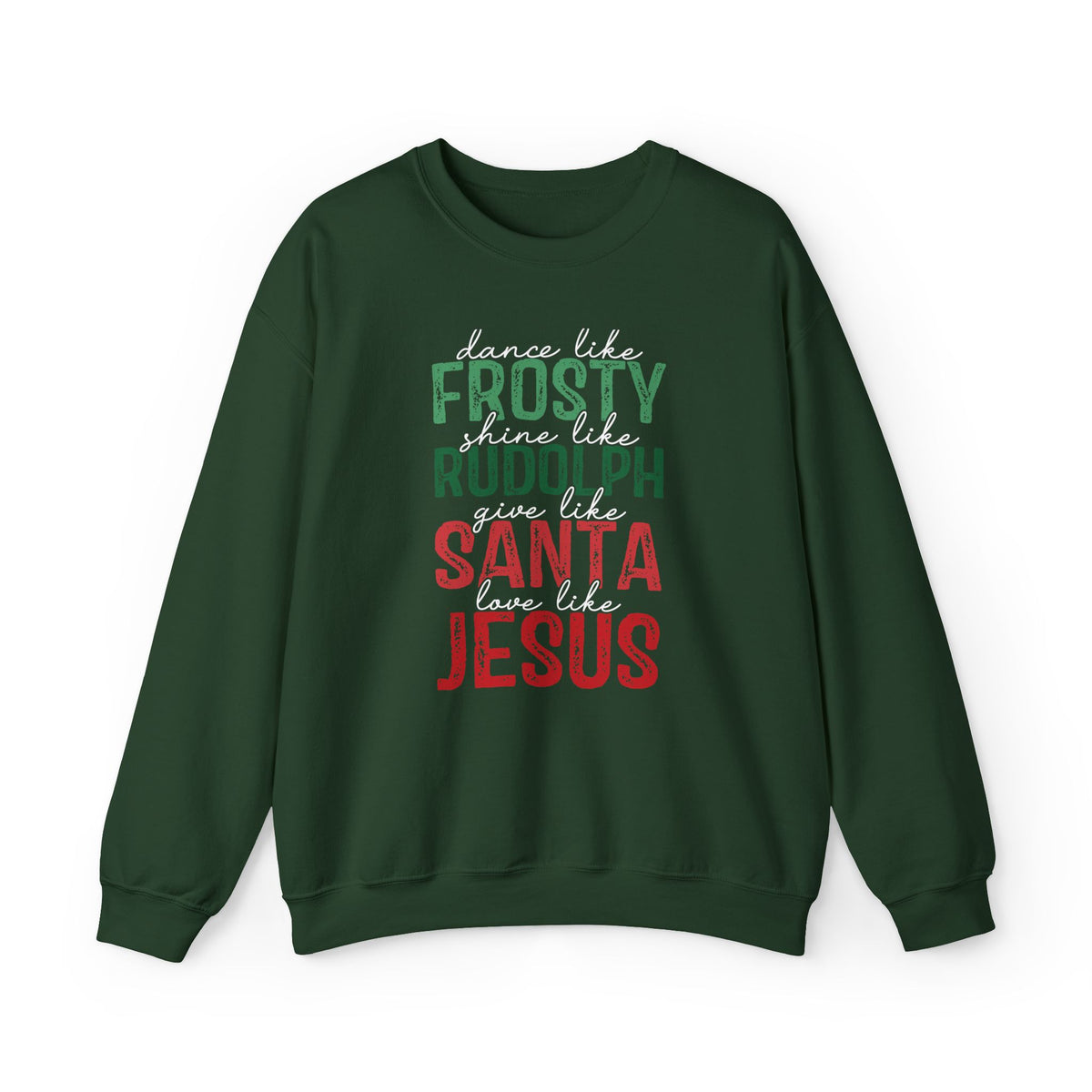 Dance like Frosty | Love like Jesus | Seasonal Sweatshirt: Unisex, Heavy blend