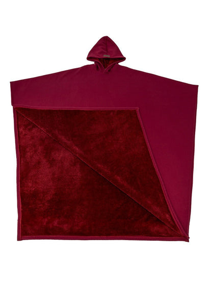 The same style as the punk loose hooded button woolen loose cape top for autumn and winter