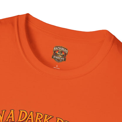 On a Dark Desert Highway graphic T-Shirt | Retro Halloween sunset desert scene