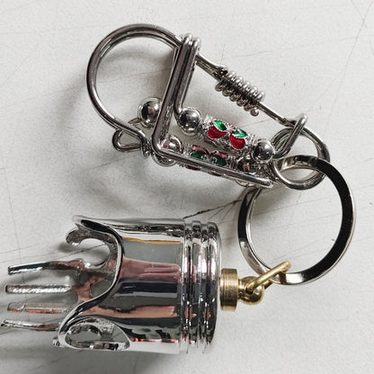 SkullPiston – Unieke Schedel Sleutelhanger met Pistonstijl en