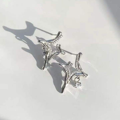 Asterism Rhinestone Earrings -   Asterism Rhinestone Earrings    qykyai-sq.myshopify.com