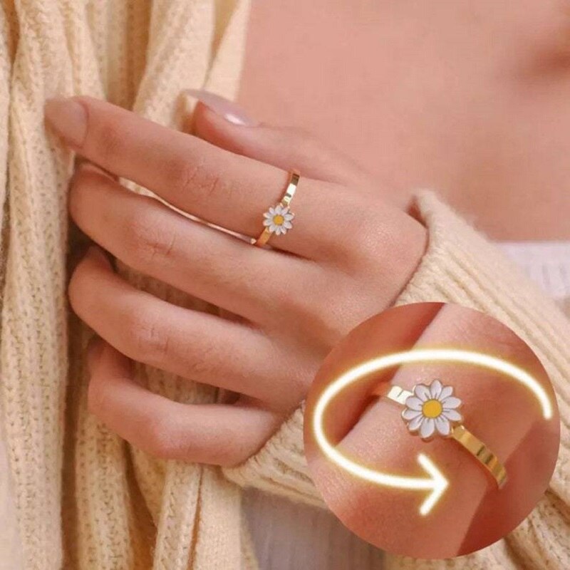 Fidget Spinner Rotatable Ring For Women -   Fidget Spinner Rotatable Ring For Women    qykyai-sq.myshopify.com