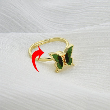 Fidget Spinner Rotatable Ring For Women - 