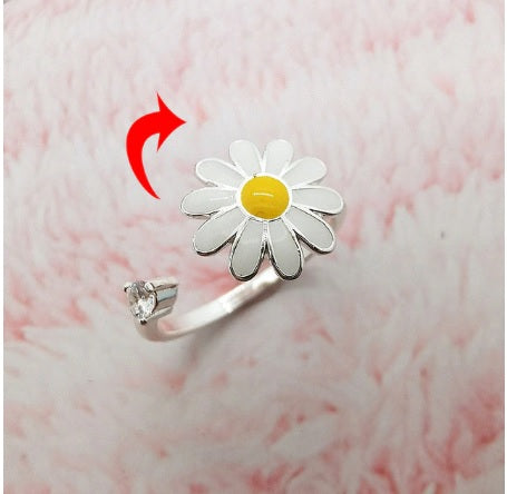Fidget Spinner Rotatable Ring For Women - 