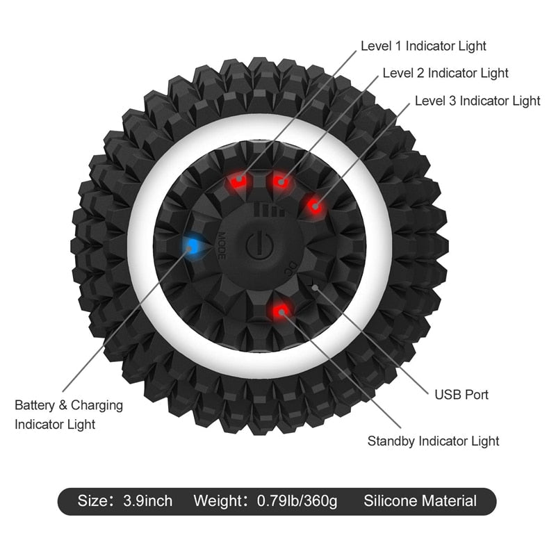 Electric Massage Ball 4-Speed Vibrating Massage Ball - 