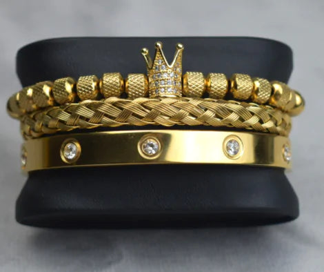 Roman Royal Charm Men Bracelets Stainless Steel - 