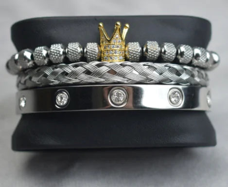 Roman Royal Charm Men Bracelets Stainless Steel - 