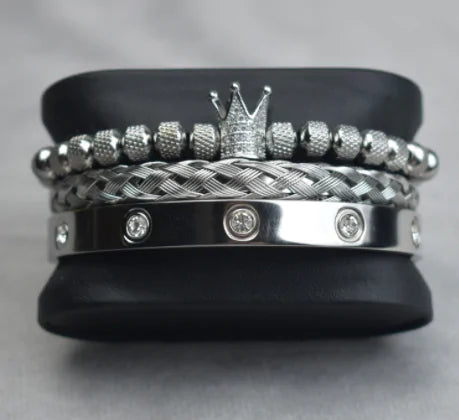 Roman Royal Charm Men Bracelets Stainless Steel - 