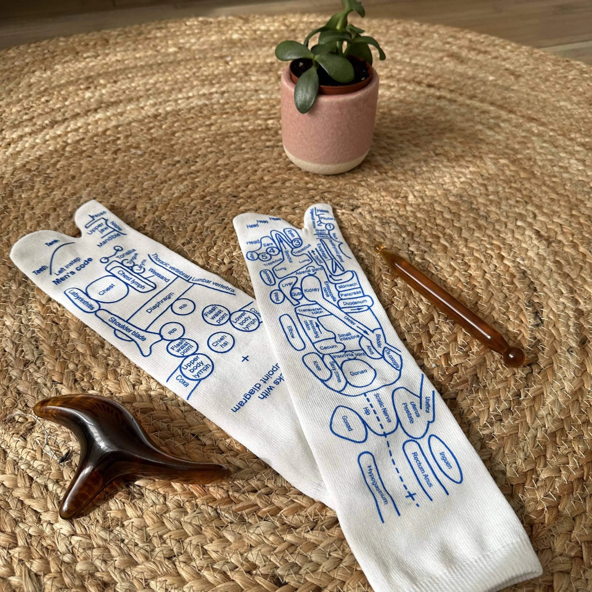 Reflexology Socks With Massage Trigger Tool - 