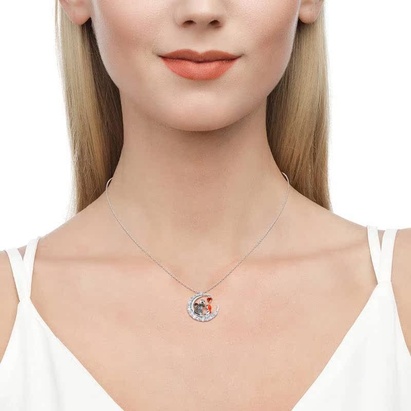 Midnight Moon Skull Necklace  Housewares  qykyai-sq.myshopify.com