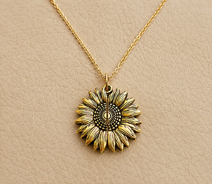 You Are My Sunshine - Sunflower Necklace