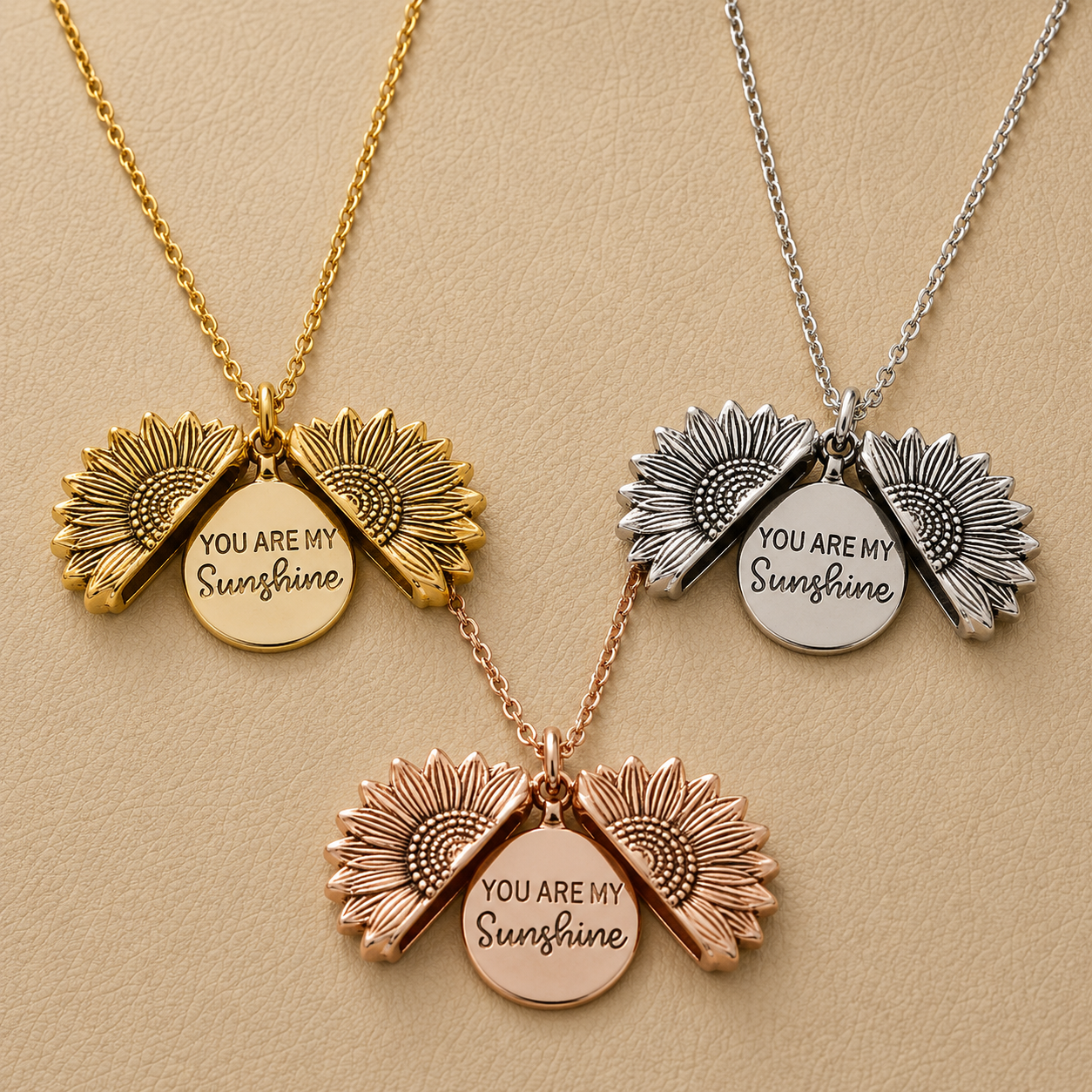 You Are My Sunshine - Sunflower Necklace