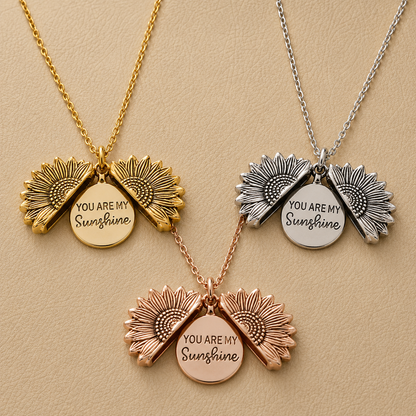 You Are My Sunshine - Sunflower Necklace