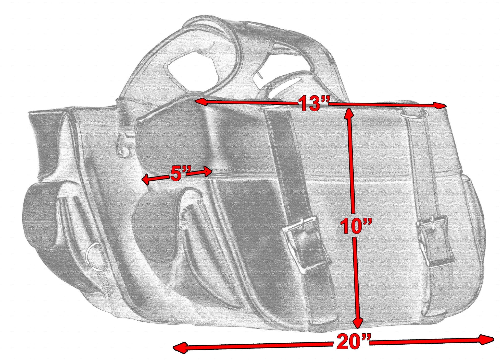 Two Strap Saddle Bag