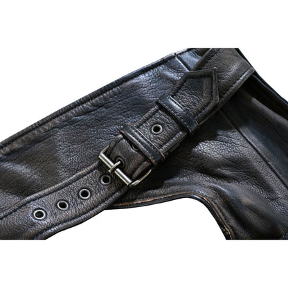 Unisex Four Pockets Insulated Chaps with Stretchable Inner Thigh