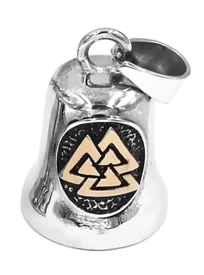 Fashion Eagle Wing Motorcycle Rider Bell Pendant Stainless Steel Route 66 Norse Viking Cross Rose Skull Bell Christmas Gift