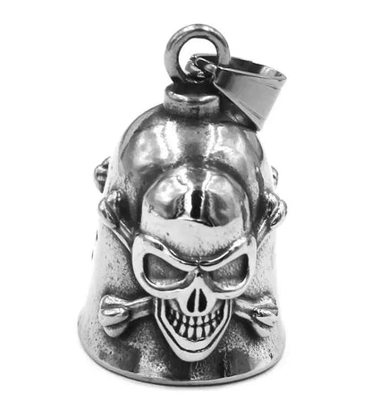 Fashion Eagle Wing Motorcycle Rider Bell Pendant Stainless Steel Route 66 Norse Viking Cross Rose Skull Bell Christmas Gift