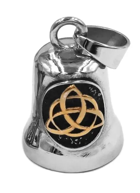 Fashion Eagle Wing Motorcycle Rider Bell Pendant Stainless Steel Route 66 Norse Viking Cross Rose Skull Bell Christmas Gift