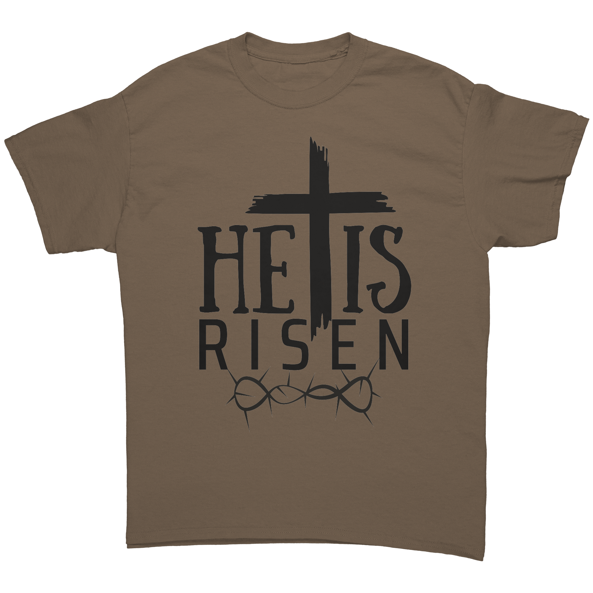 He_is_Risen_-_Premium_Unisex_t-Shirt_Brown_Savana_Front_Mockup.png_13803725