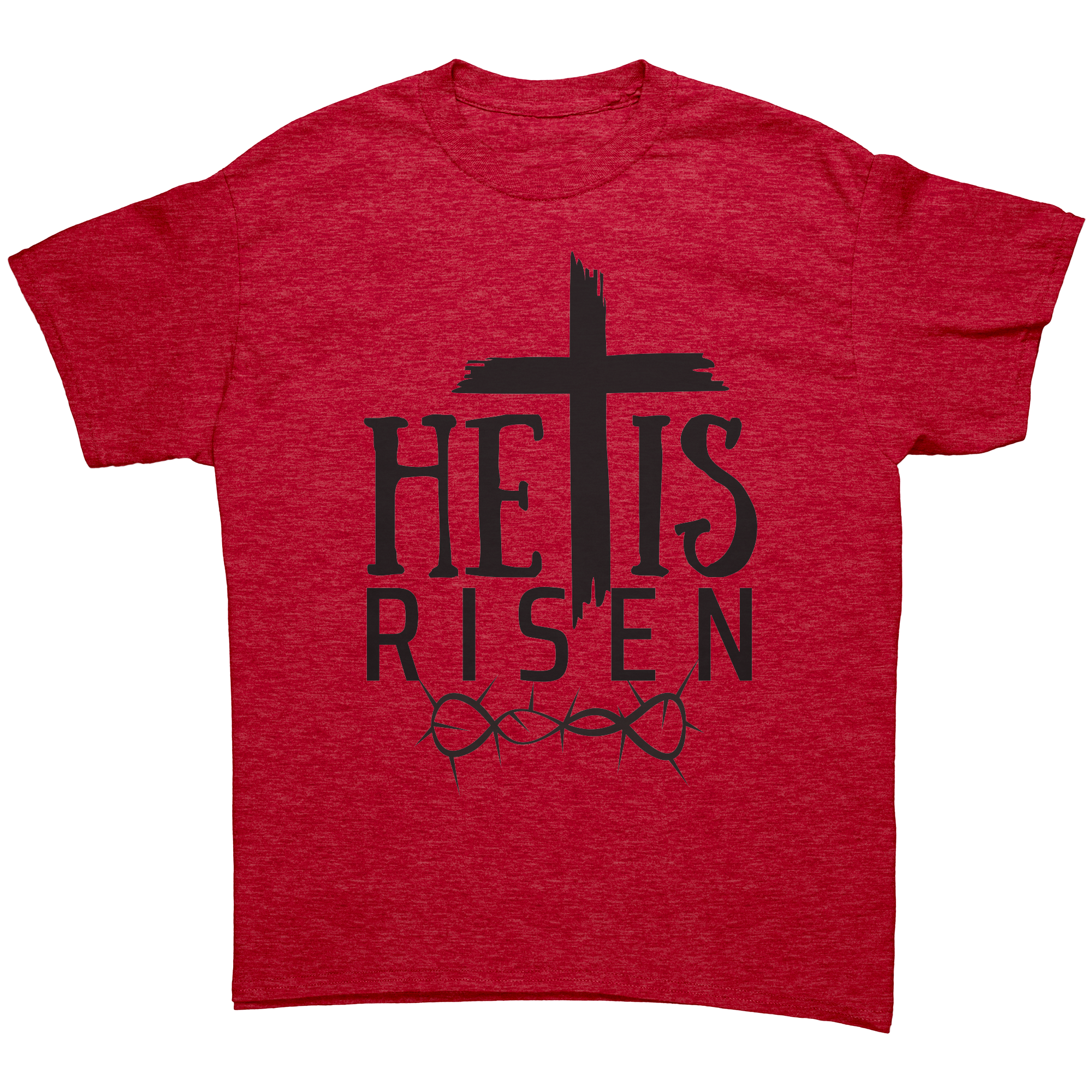 He_is_Risen_-_Premium_Unisex_t-Shirt_Heather_Red_Mockup.png_13803728