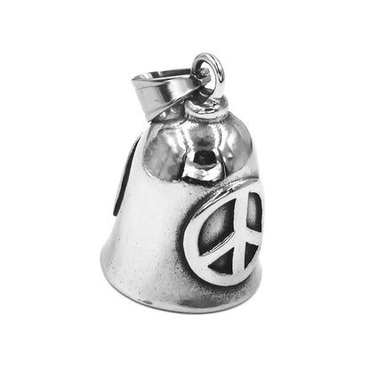Live to Ride Eagle Wings Jesus Cross Biker Bell Pendant Stainless Steel Knuckles Heart Peace Sign Rose Eye Bell Christmas Gift