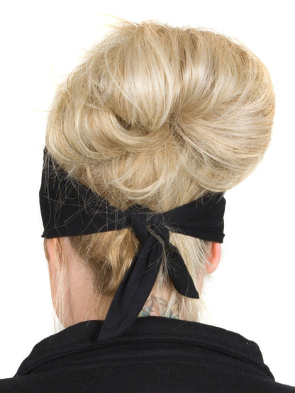 Tie-back Stretchy Rhinestone Bandana Peace with Wings Design, 4 Colors