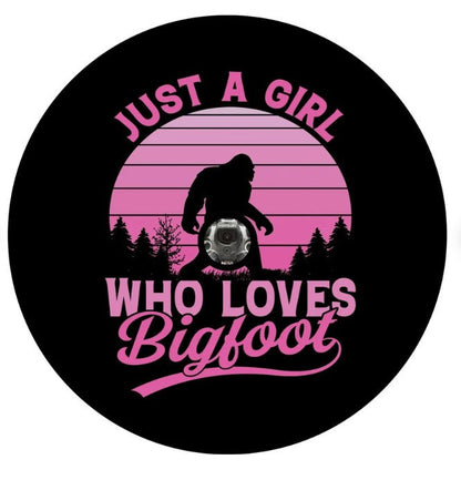 Just A Girl Who Loves Bigfoot Spare Tire Cover