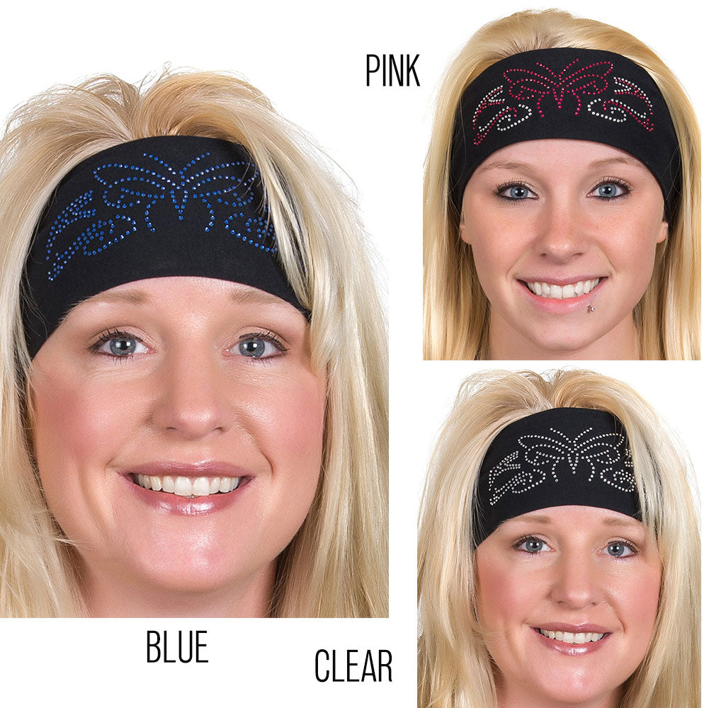 Tie-back Stretchy Rhinestone Bandana Tribal Butterfly Design, 3 Colors  Headwraps  qykyai-sq.myshopify.com