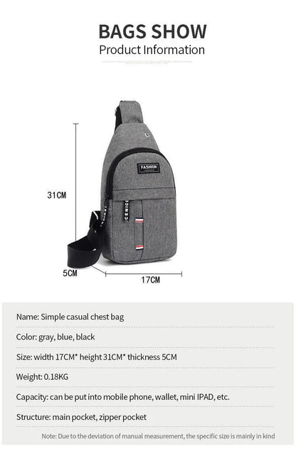 Men's Waterproof Large Capacity Fanny Pack, Adjustable Strap For Outdoor Activities, Travel Running, Hiking, And Cycling    qykyai-sq.myshopify.com