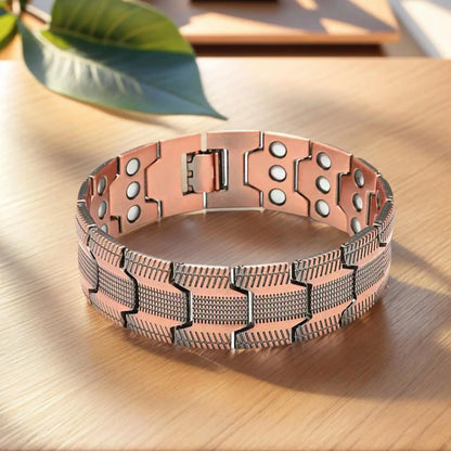 1pc Magnetic Bracelets For Men Pure Copper Magnetic Bracelet Jewelry Jewelry Accessories Row Magnetic Therapy Bangle Bracelets