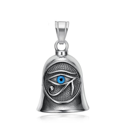 Fashion Eagle Wing Motorcycle Rider Bell Pendant Stainless Steel Route 66 Norse Viking Cross Rose Skull Bell Christmas Gift