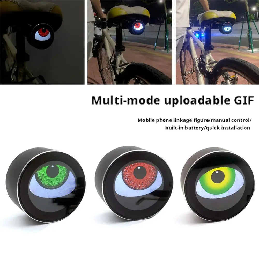 DIY Pattern Dynamic Devil Eye Evil Eye LED Motorcycle Electric Car Devil Eye Decorative Light Waterproof Bike