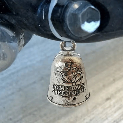 Come Back Safe To Home Motorcycle Guardian Bell Pendant Punk Style Evil Spirit Trap Bell Small Size Lightweight