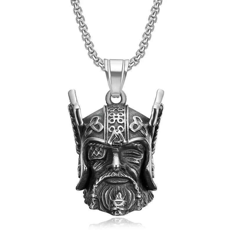 Stainless Steel Motorcycle Bell Pendant Trendy Charm Punk Necklaces For Men Vintage Biker Luck Amulet Jewelry Gifts Wholesale