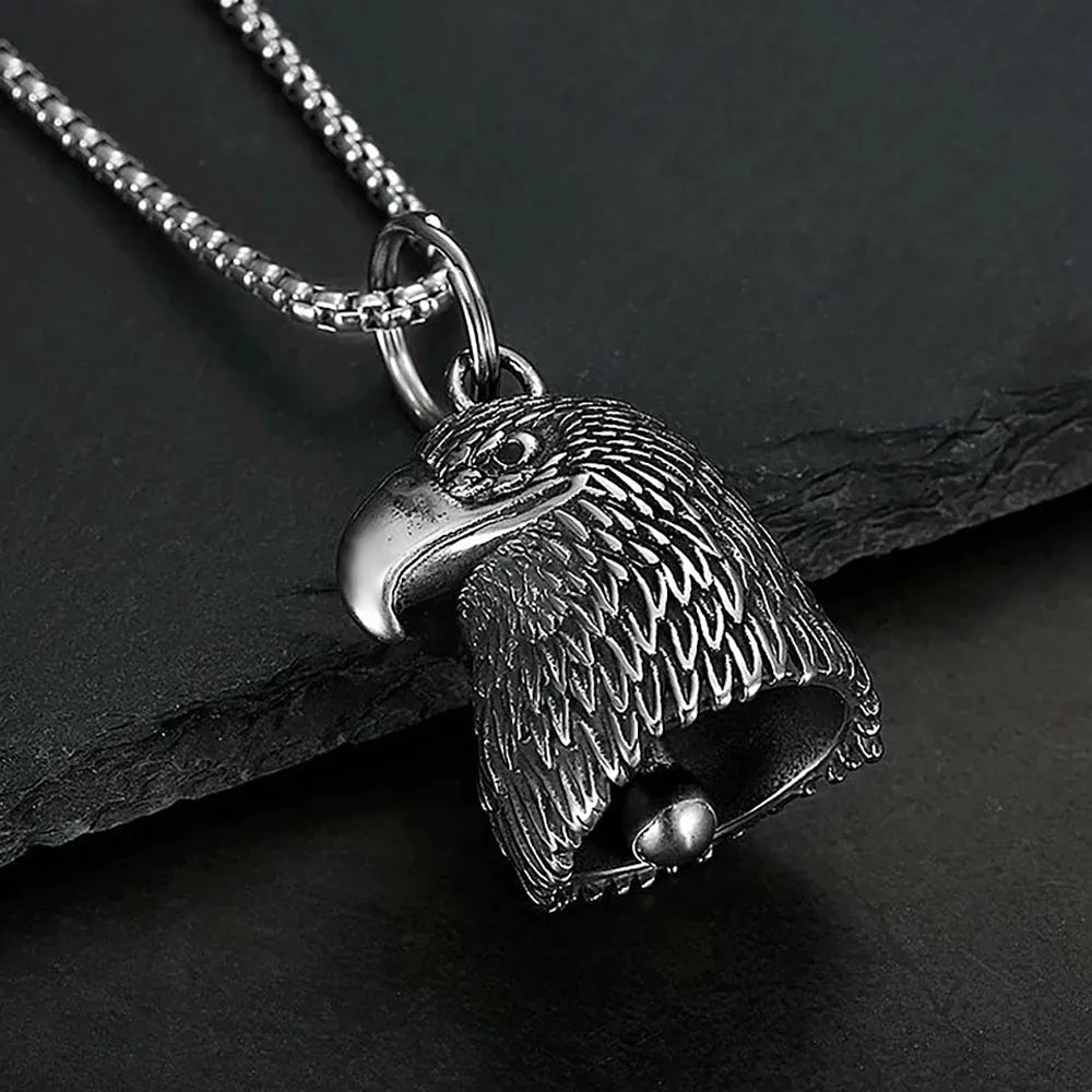   New Stainless Steel Motorcycle Bell Angel Wings Bell Pendant Necklace For Biker Fashion Lucky Amulet Jewelry Gifts Dropshipping    qykyai-sq.myshopify.com