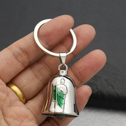 Fashion Angel Wings Motorcycle Bell Pendant Punk Rock Men's Riding Party Amulet Exorcism Jewelry