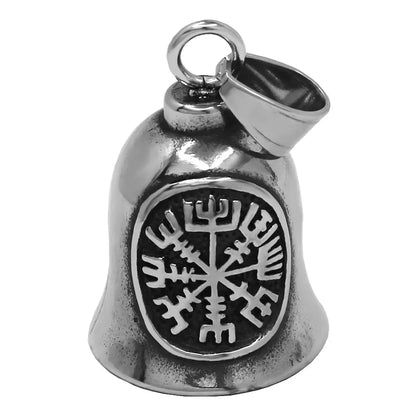 Eagle Biker Cross Jesus Bell Pendant Stainless Steel Norse Viking Warrior Spartacus Helmet Rose Lady Rider Saint Mary Jewelry