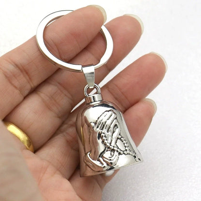 Fashion Angel Wings Motorcycle Bell Pendant Punk Rock Men's Riding Party Amulet Exorcism Jewelry