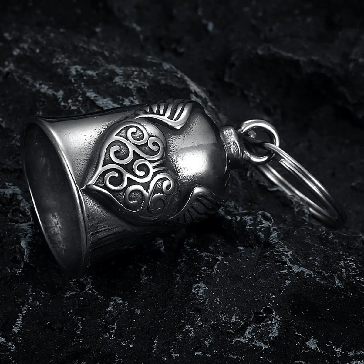 Lucky Bell Pendant Heart Wing Motorcycle Bell Motorcycle Bell Pendant Motorcycle Riding Guardiann Bell Jewelry Accessorie