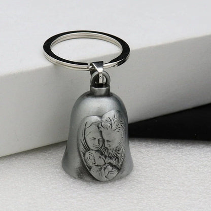 Fashion Angel Wings Motorcycle Bell Pendant Punk Rock Men's Riding Party Amulet Exorcism Jewelry