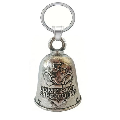 Come Back Safe To Home Motorcycle Guardian Bell Pendant Punk Style Evil Spirit Trap Bell Small Size Lightweight