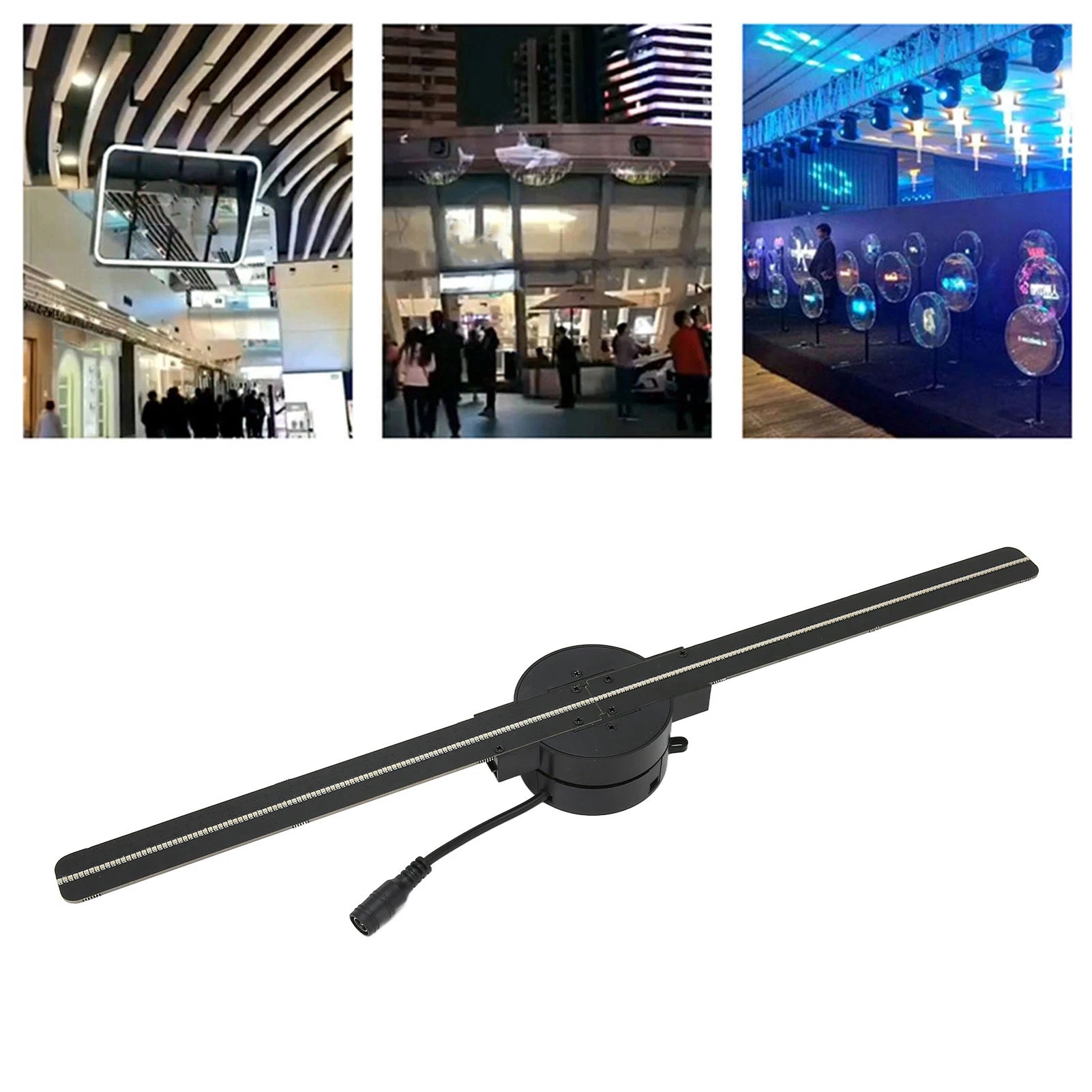 New WiFi 3D Hologram Fan 3D Hologram Projector 176 Degree Viewable Angle 100‑240V 2000x224 Stable Custom Editing for Business