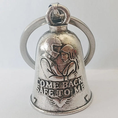 Come Back Safe To Home Motorcycle Guardian Bell Pendant Punk Style Evil Spirit Trap Bell Small Size Lightweight