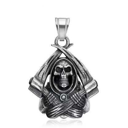 Fashion Eagle Wing Motorcycle Rider Bell Pendant Stainless Steel Route 66 Norse Viking Cross Rose Skull Bell Christmas Gift