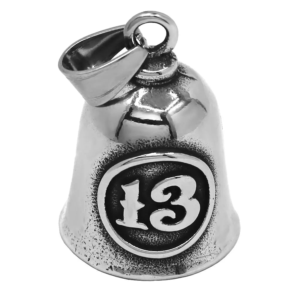 Eagle Biker Cross Jesus Bell Pendant Stainless Steel Norse Viking Warrior Spartacus Helmet Rose Lady Rider Saint Mary Jewelry